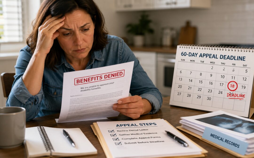 Denied SSDI Benefits? What to Do Before the 60-Day Appeal Deadline 